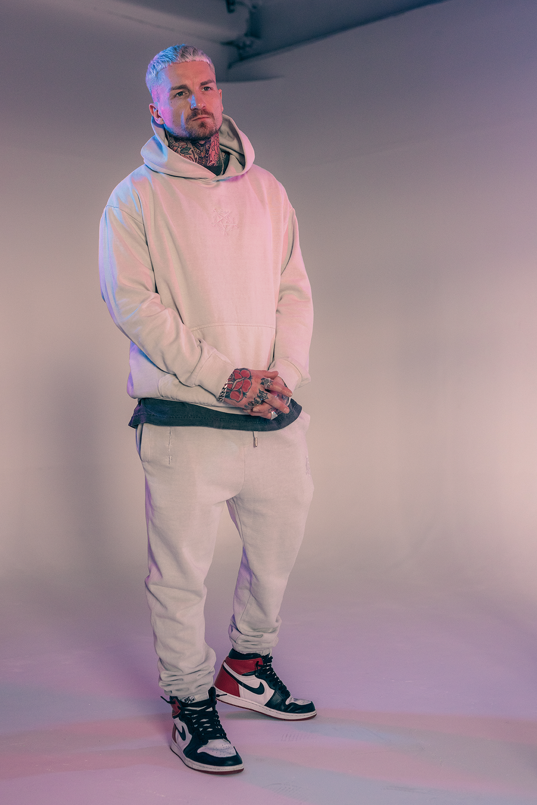 SLAM EMBROIDERED SWEATPANTS GREY