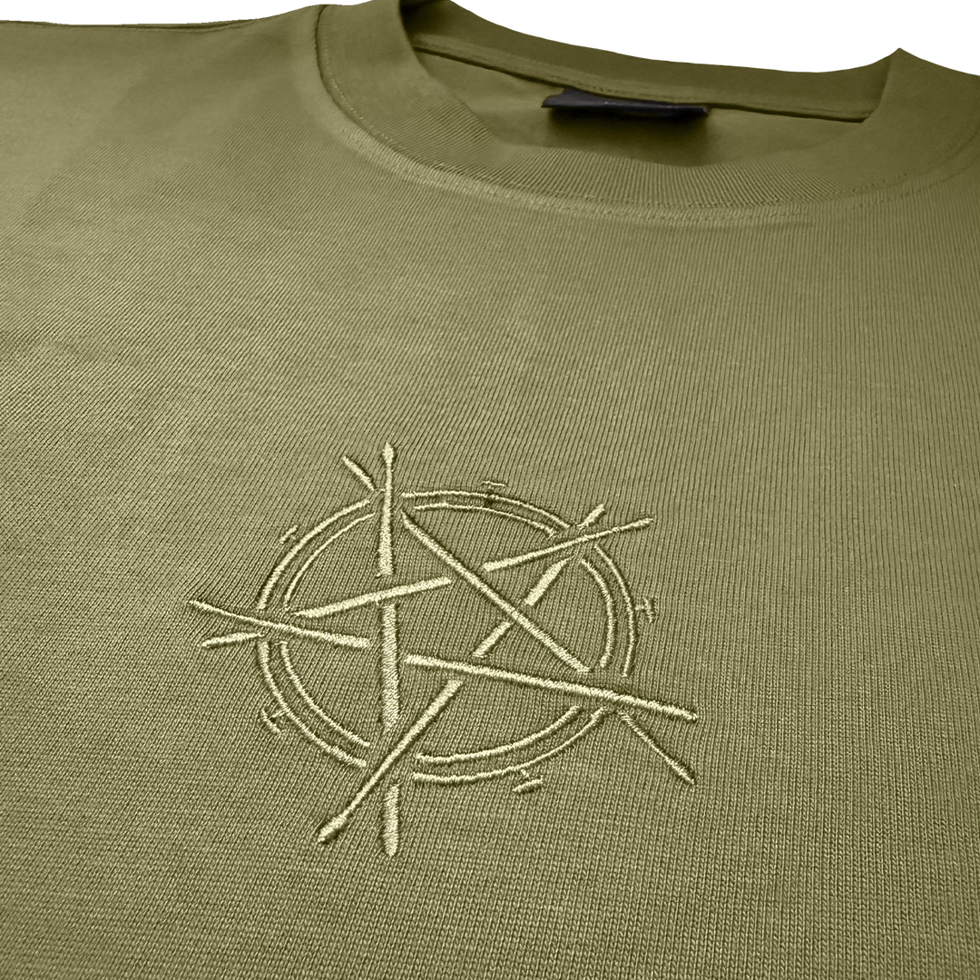 NU SLAM EMBROIDERED TEE - GREEN