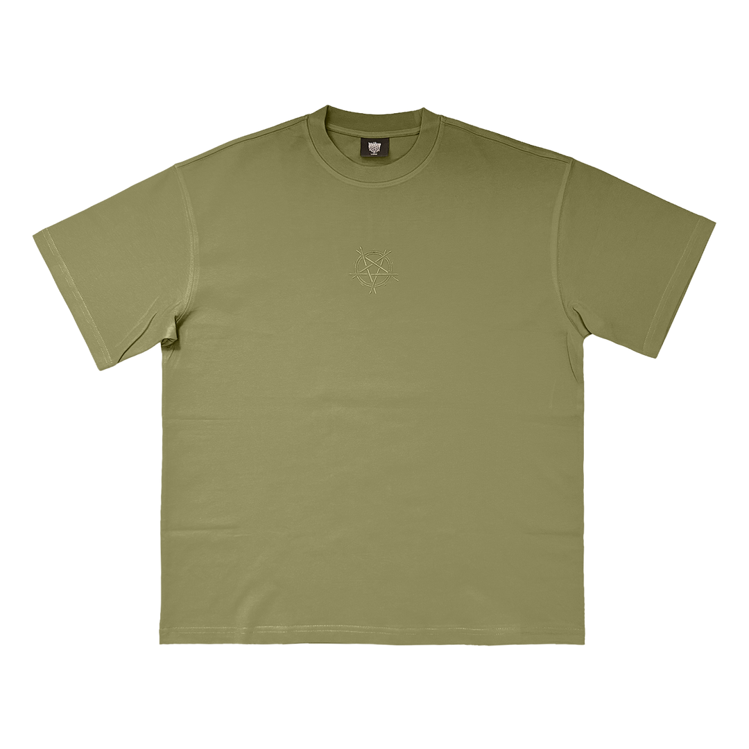NU SLAM EMBROIDERED TEE - GREEN